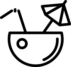 Coconaut Juice Craft Design Svg File, Free Vectors File